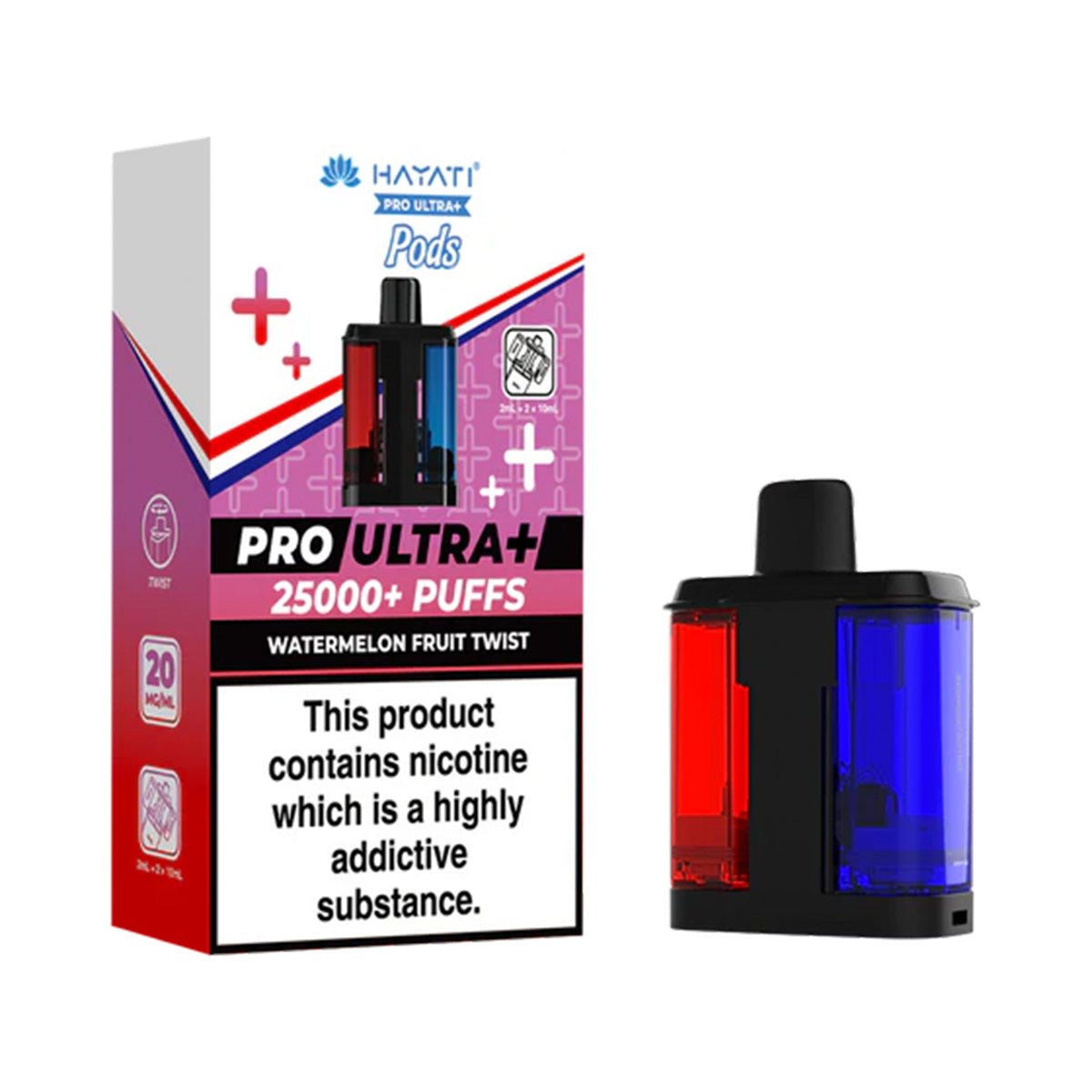 Hayati Pro Ultra Plus 25k Prefilled Pod Refill Pack - Prime Vapes UK