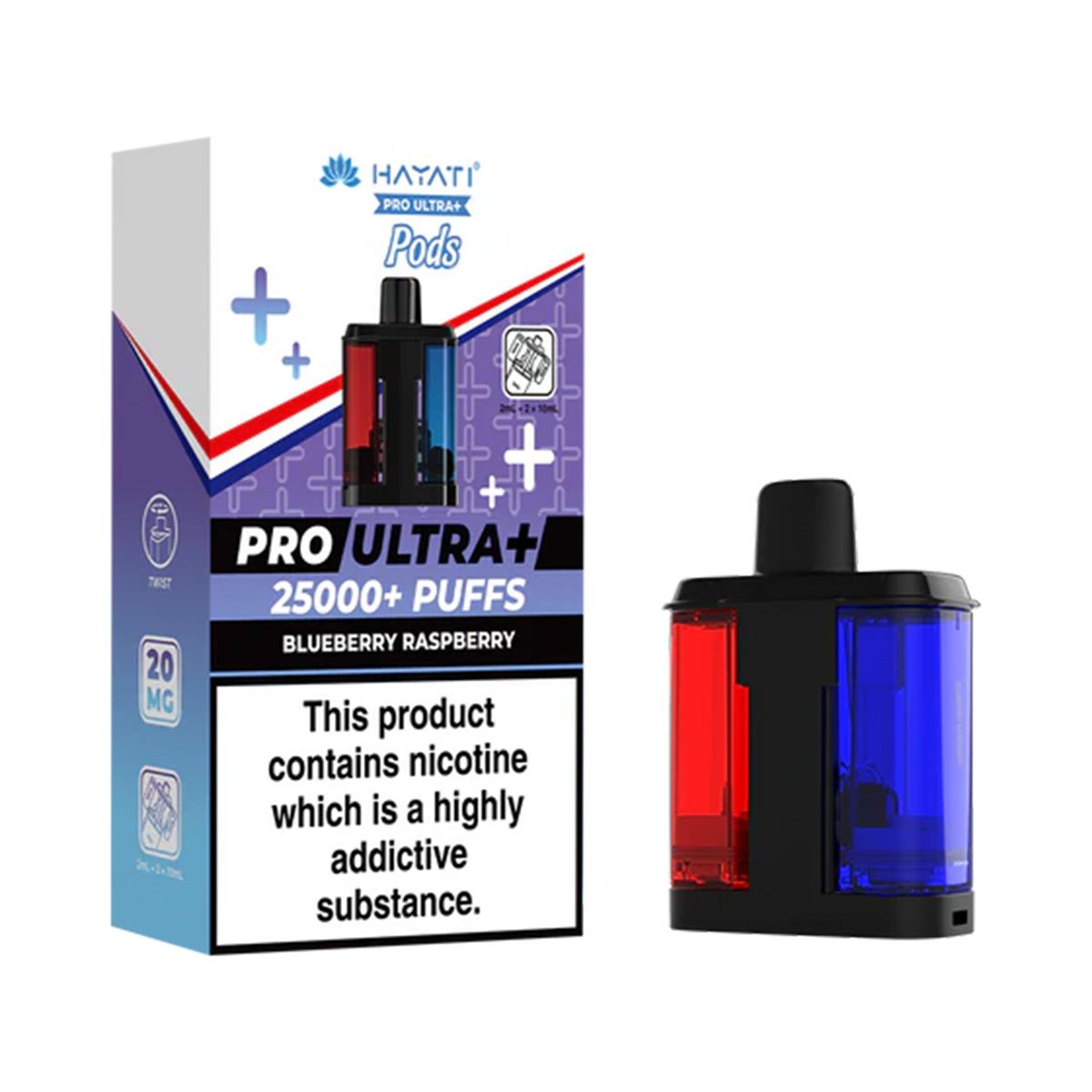Hayati Pro Ultra Plus 25k Prefilled Pod Refill Pack - Prime Vapes UK