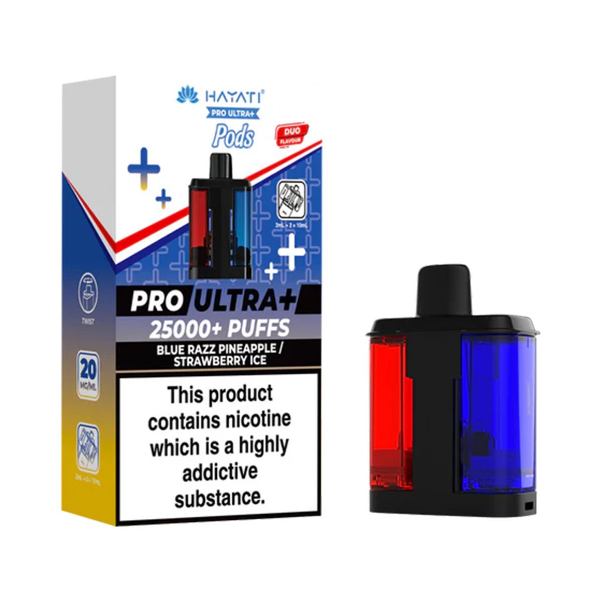 Hayati Pro Ultra Plus 25k Prefilled Pod Refill Pack - Prime Vapes UK