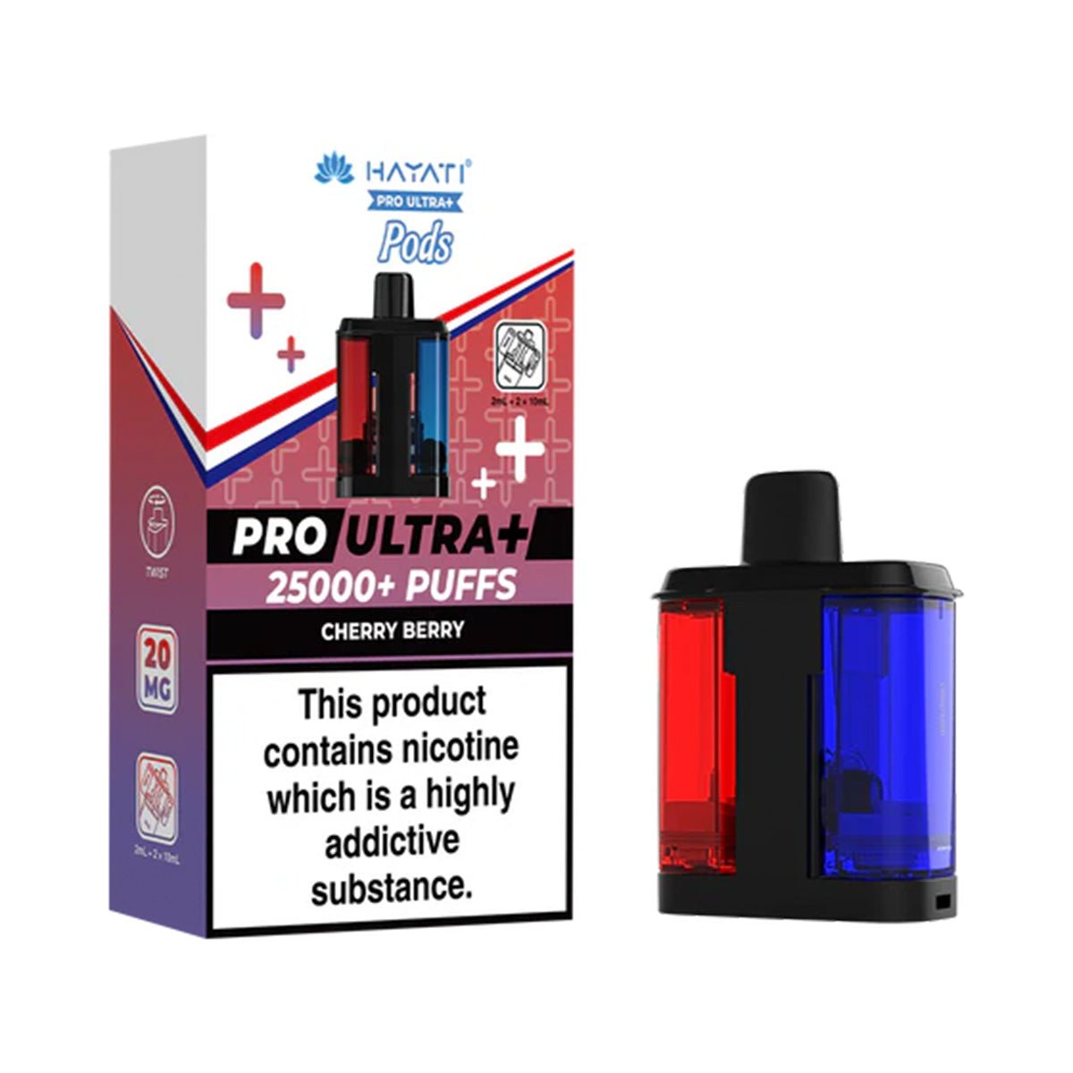 Hayati Pro Ultra Plus 25k Prefilled Pod Refill Pack - Prime Vapes UK