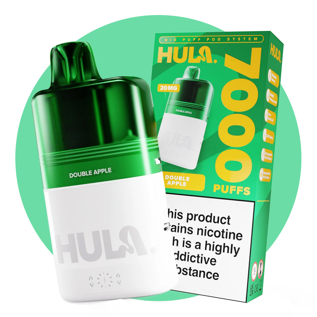 hula pre-filled big puff vape