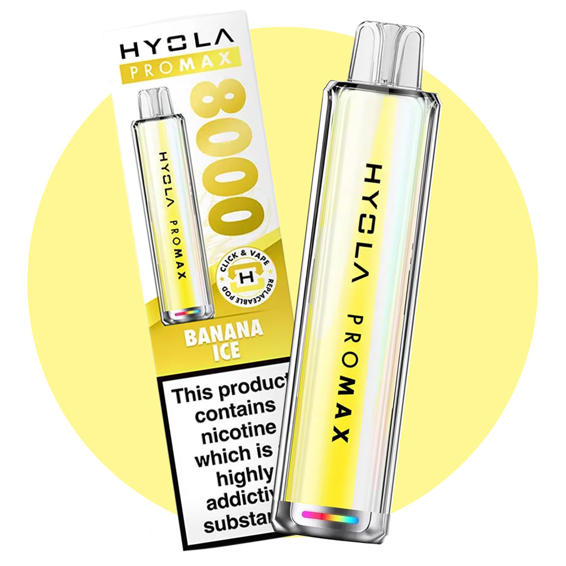 hyola pro max 8000 pre-filled big puff vape