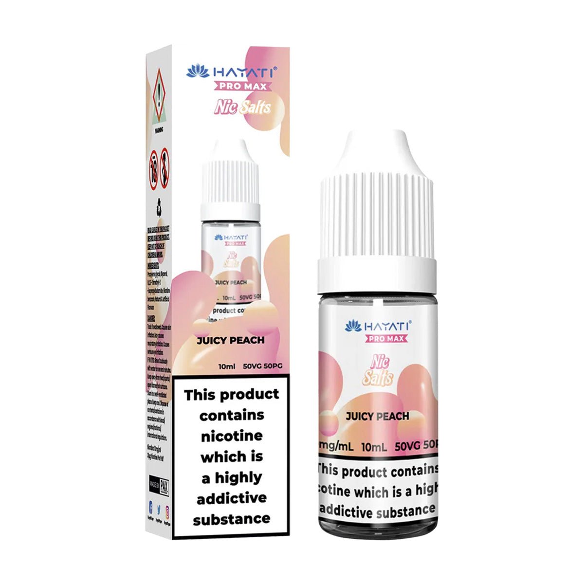 Juicy Peach 10ml Nic Salt By Hayati - Prime Vapes UK