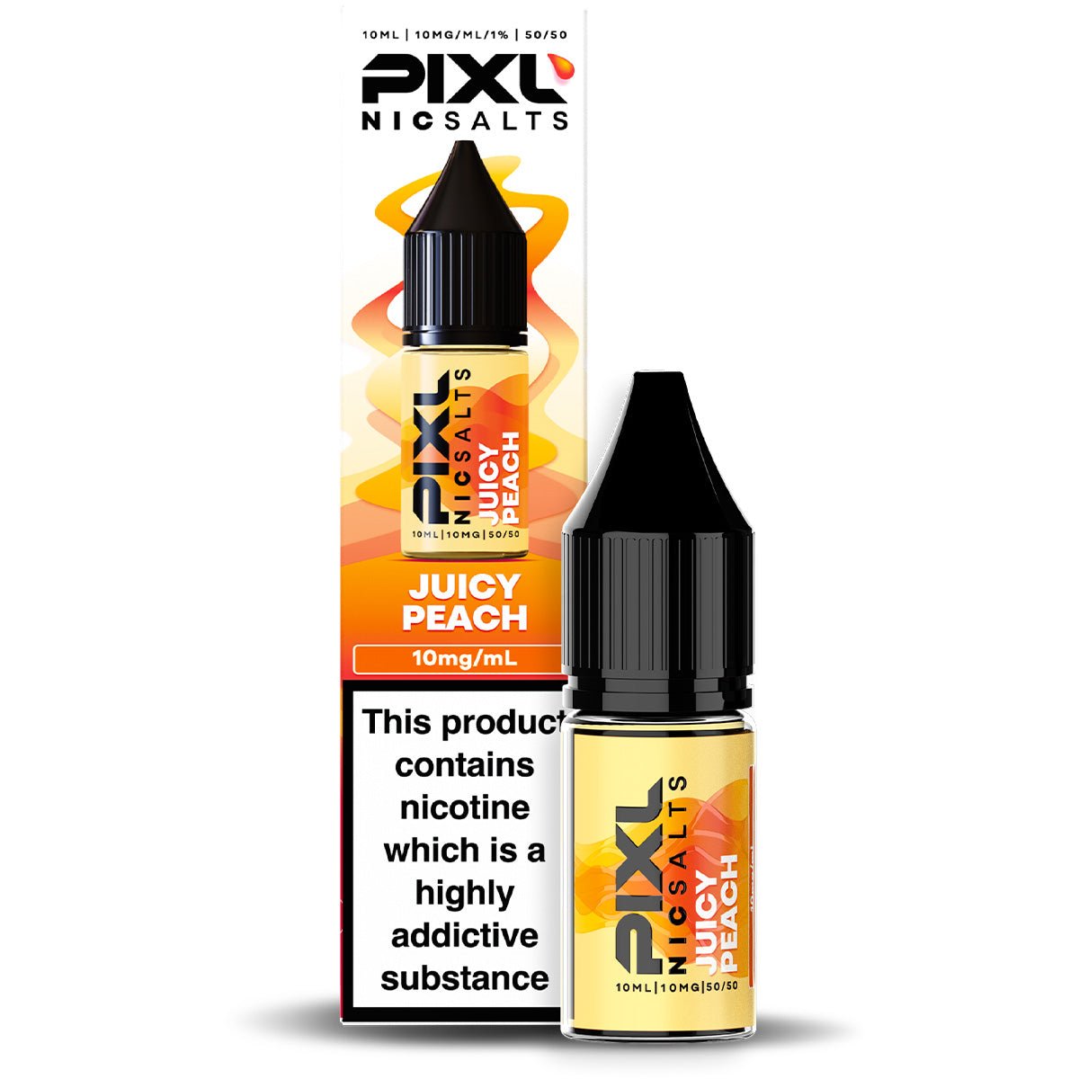 Juicy Peach 10ml Nic Salt By PIXL Salts - Prime Vapes UK