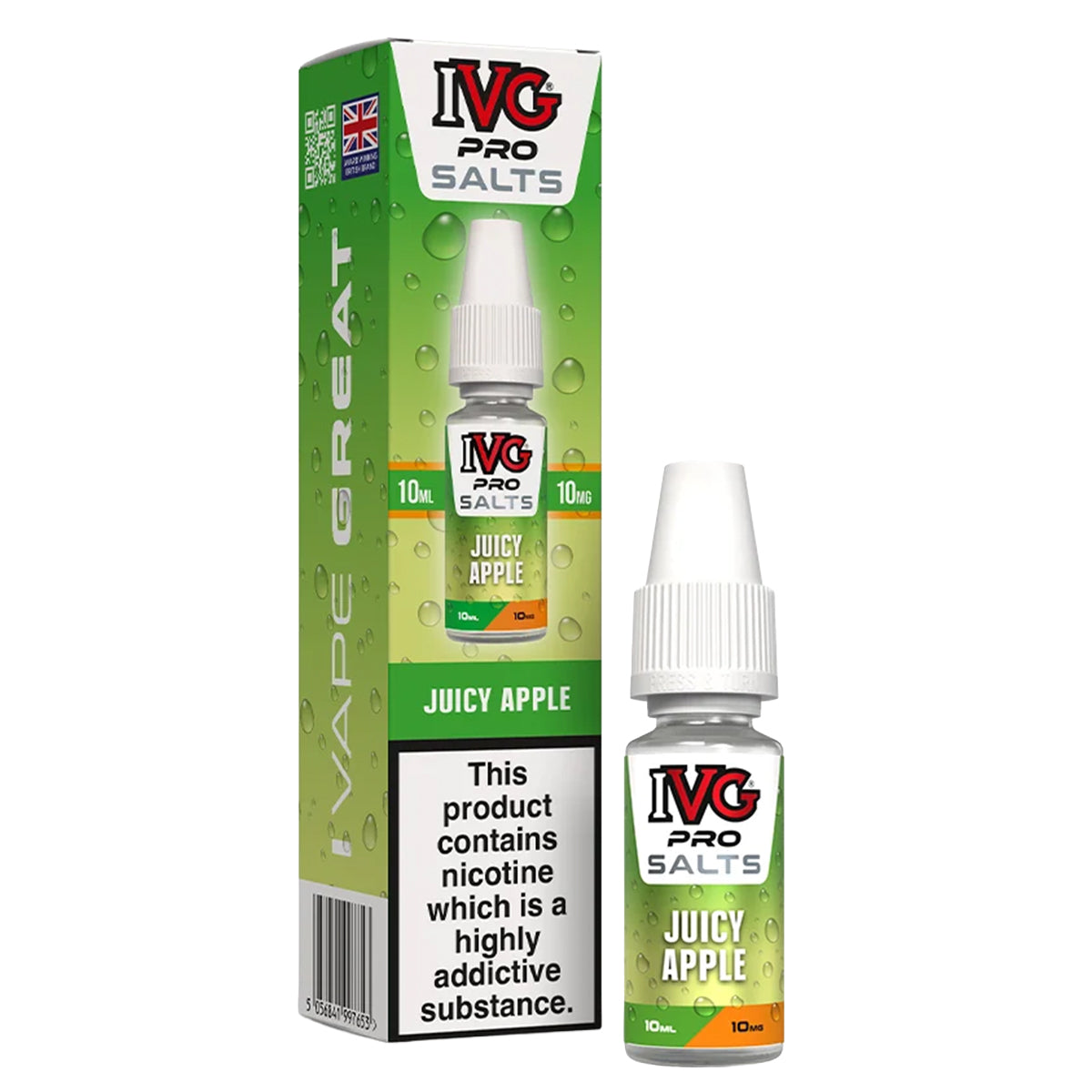 Juicy Apple 10ml Nic Salt by IVG Pro Salts