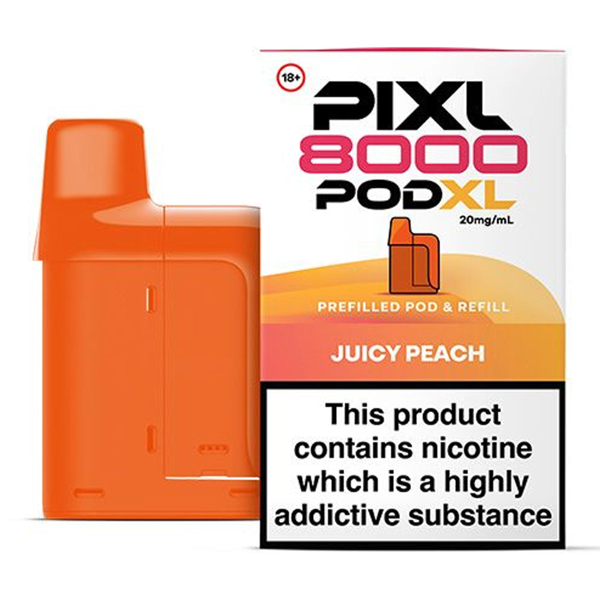 Juicy Peach Prefilled Pod by PIXL 8000