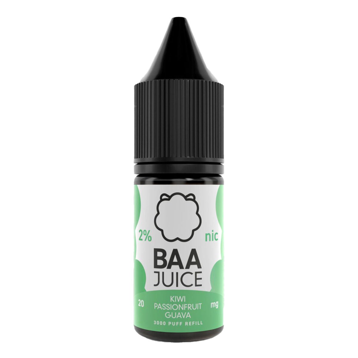 Kiwi Passionfruit Guava 10ml Nic Salt E-liquid By Baa Juice - Prime Vapes UK