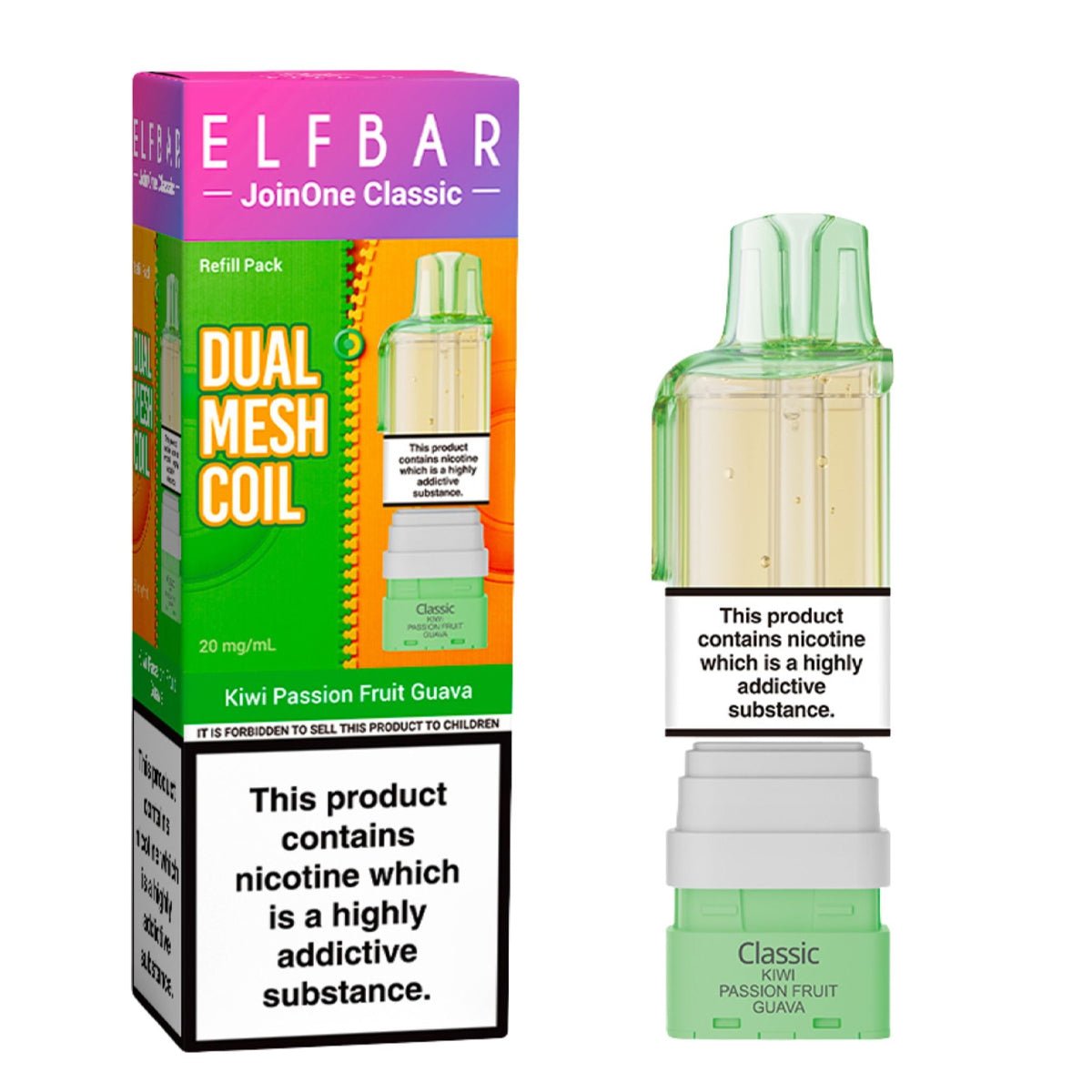 Kiwi Passionfruit Guava JoinOne15 Pre - filled Pod by Elf Bar - Prime Vapes UK