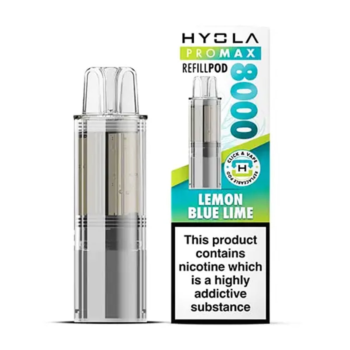 Lemon Blue Lime Pro Max 8000 Prefilled Pod by Hyola - Prime Vapes UK