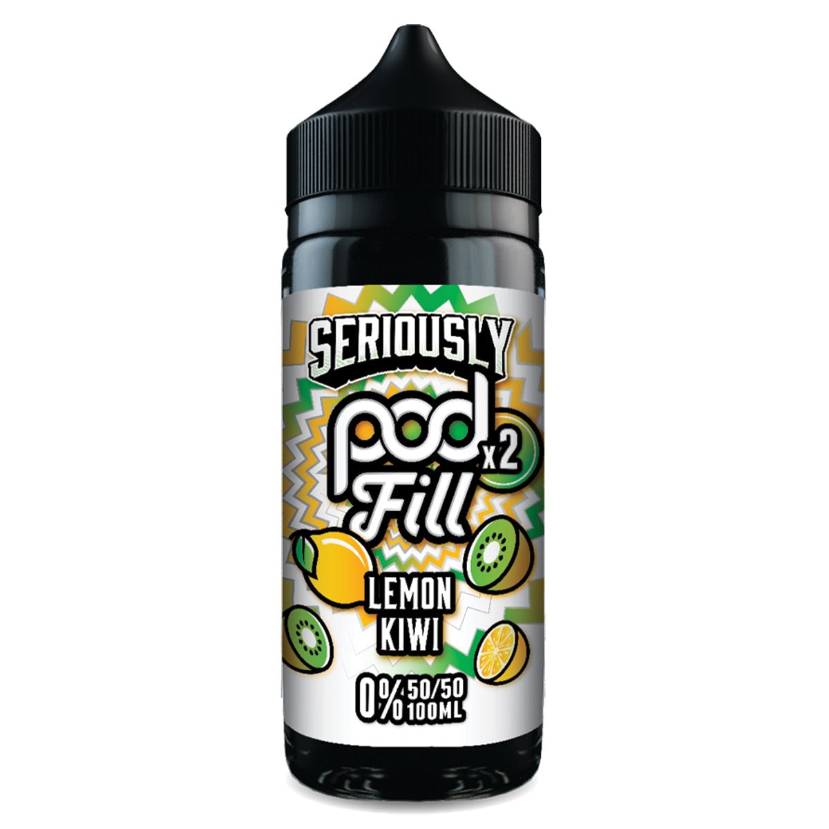 Lemon Kiwi 100ml Shortfill By Seriously Pod Fill 2 - Prime Vapes UK