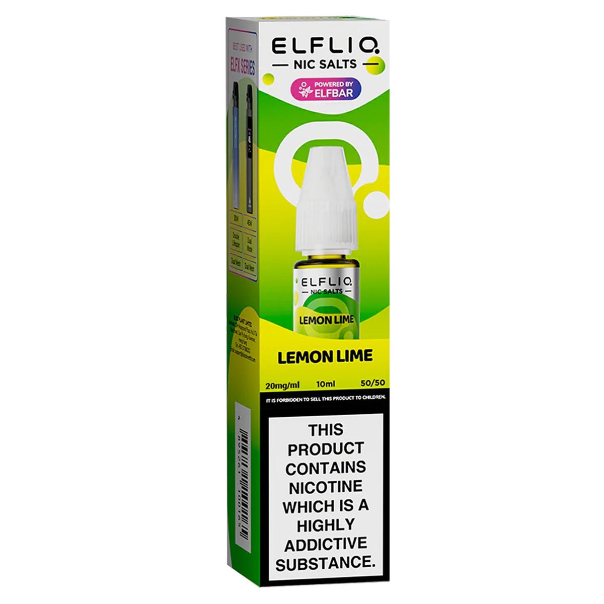 Lemon Lime 10ml Nic Salt By Elf Bar Elfliq - Prime Vapes UK