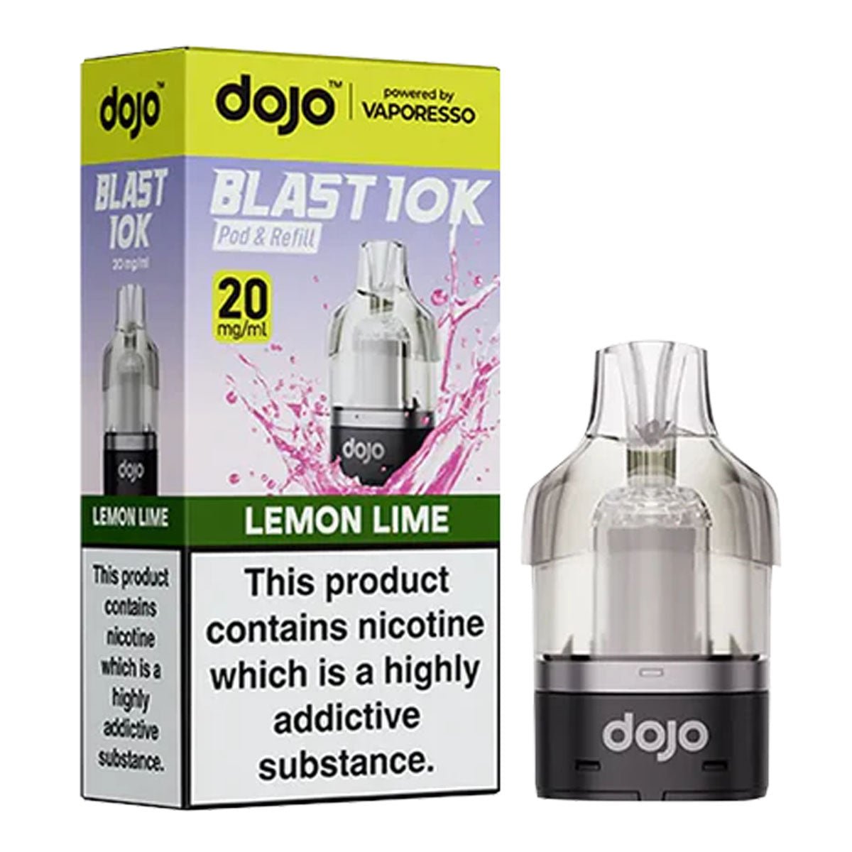 Lemon Lime Dojo Blast 10K Pre - filled Pod by Vaporesso - Prime Vapes UK