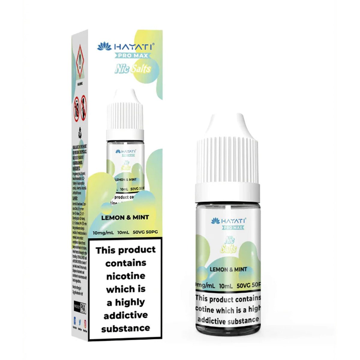 Lemon & Mint 10ml Nic Salt By Hayati - Prime Vapes UK