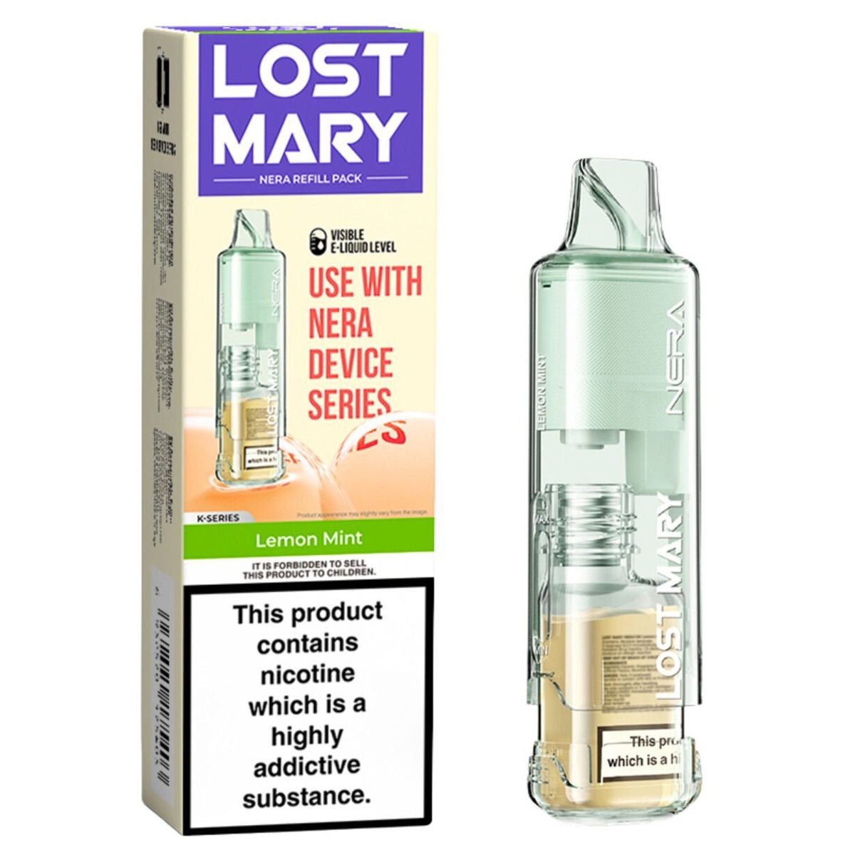 Lemon Mint Nera 30K Pureview Pre - filled Pod by Lost Mary - Prime Vapes UK