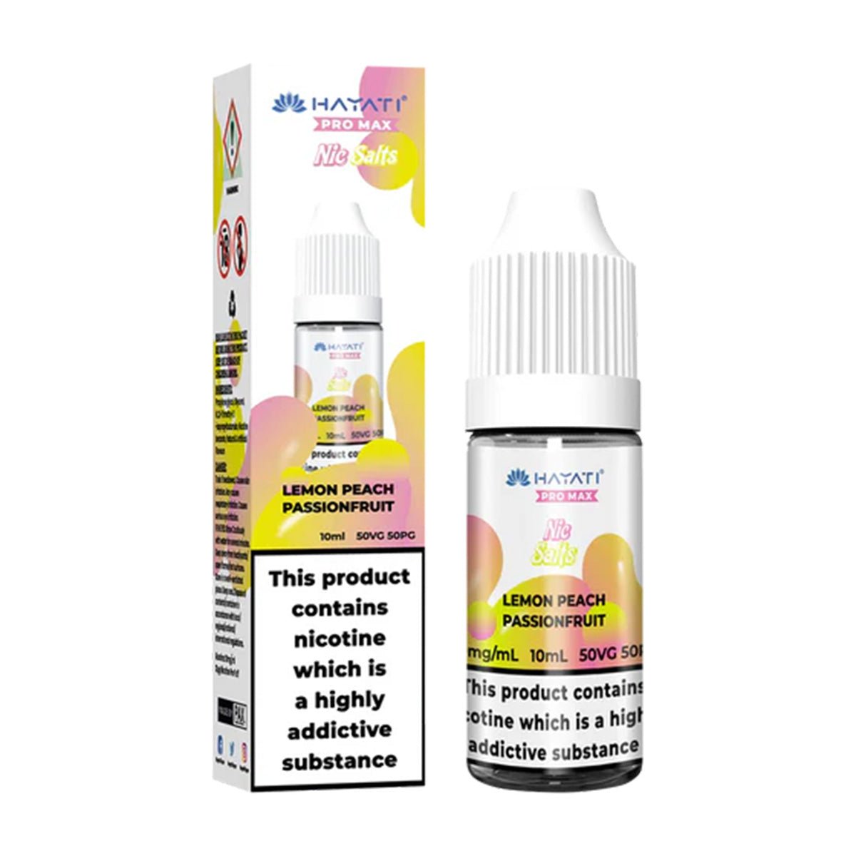 Lemon Peach Passionfruit 10ml Nic Salt By Hayati - Prime Vapes UK