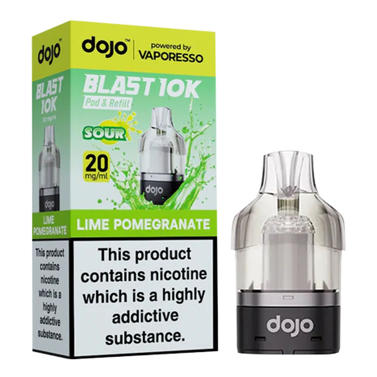 Lemon Pomegranate Dojo Blast 10K Pre - filled Pod by Vaporesso - Prime Vapes UK
