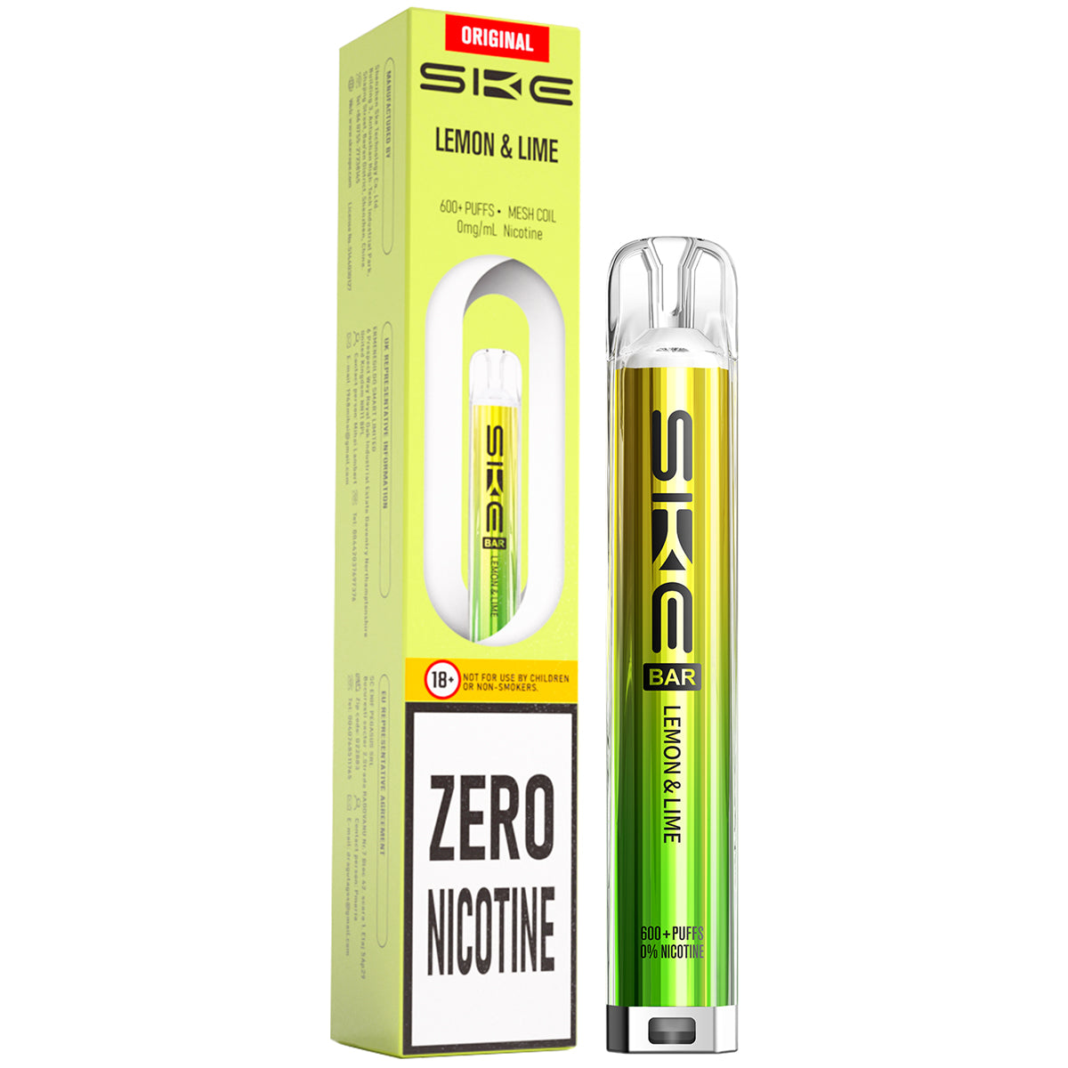 SKE 600 Zero Nicotine Pre-Filled Pod Kit