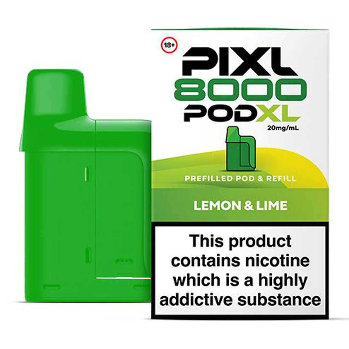 Lemon Lime Prefilled Pod by PIXL 8000