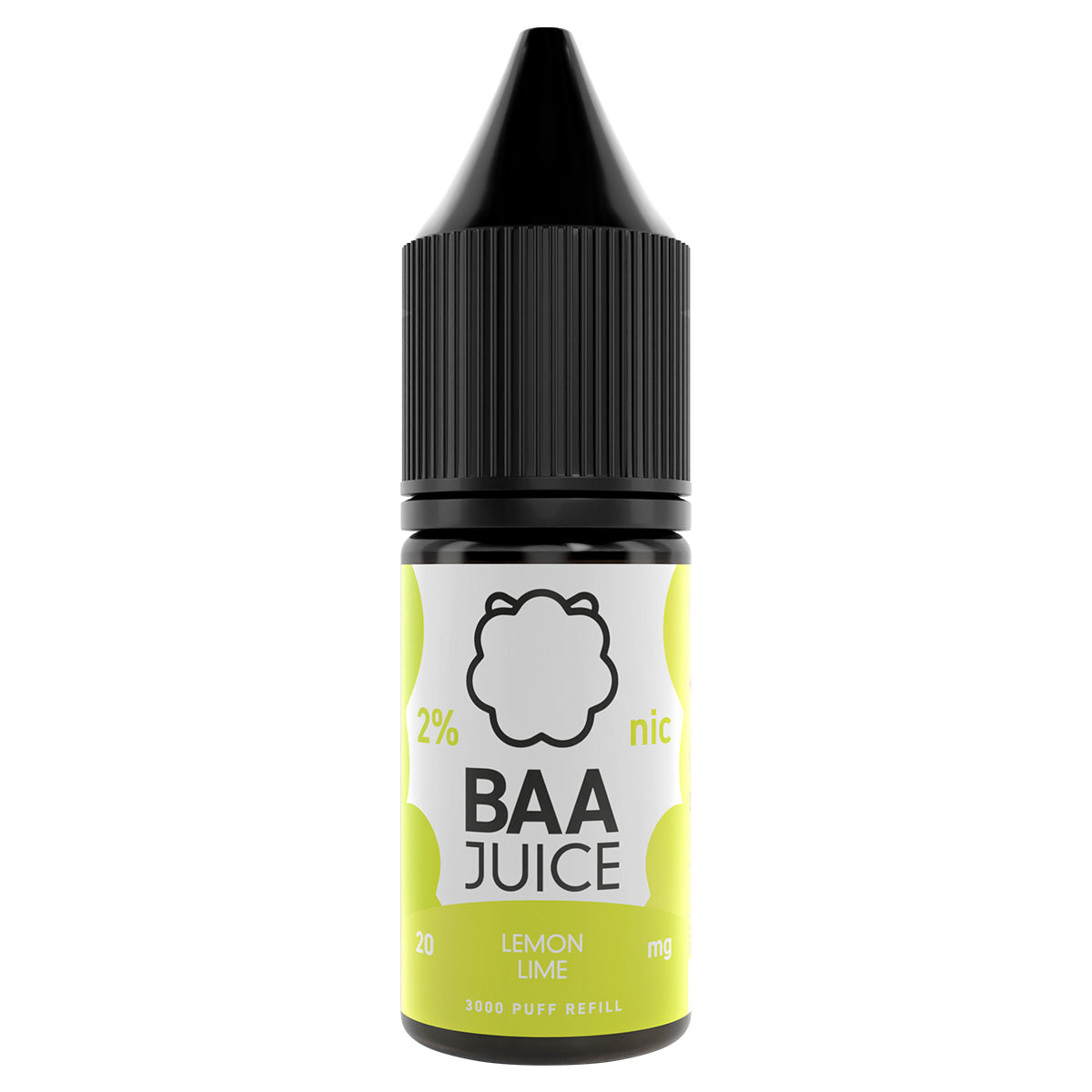 lemon lime 10ml nic salt vape juice by baa juice - prime vapes uk