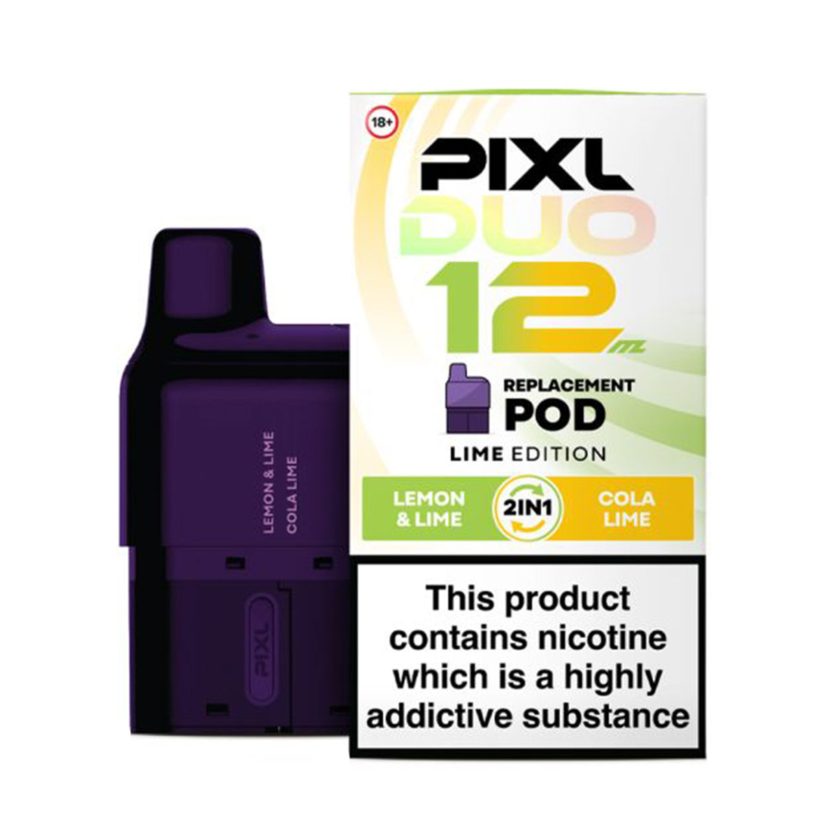 Lime Edition Prefilled Pods by PIXL Duo 12