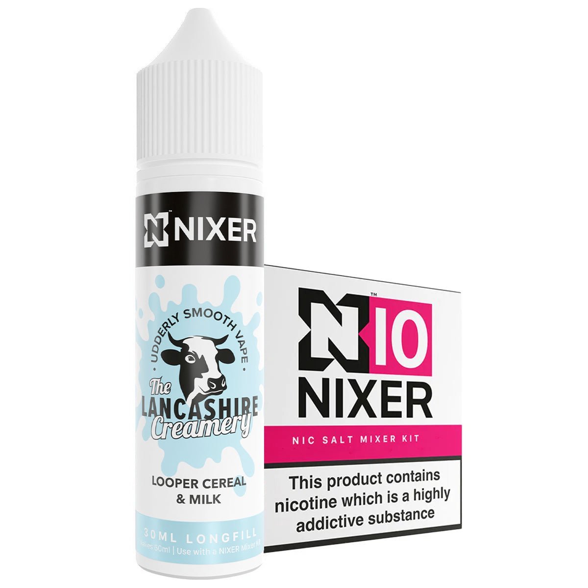 Looper Cereal & Milk 30ml Longfill Concentrate By Nixer x Lancashire Creamery - Prime Vapes UK