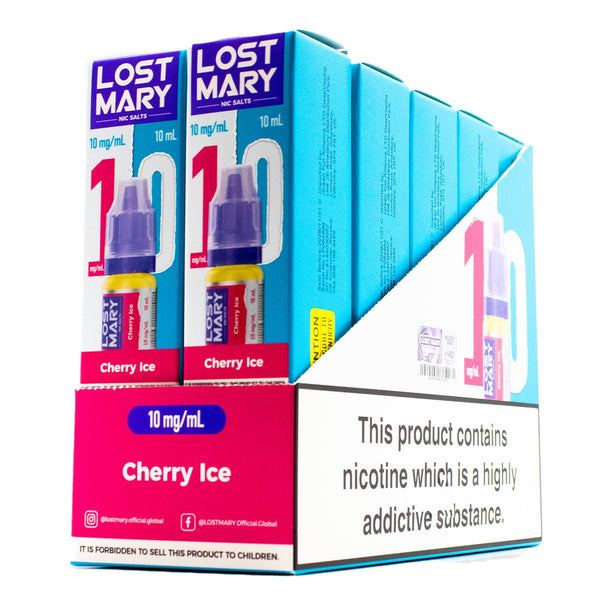 bulk buy lost mary vapes Nic Salt Box of 10 2.2ML 2 Vuse Pods: A Flavors:Tropicana 2pcs + 1 Glass Pipe
