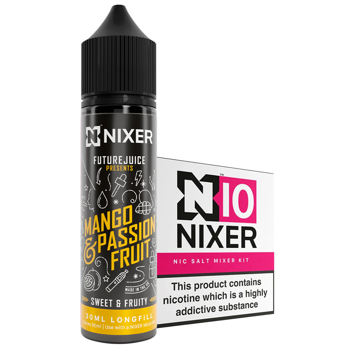 Mango & Passionfruit 30ml Longfill Concentrate By Nixer x Future Juice