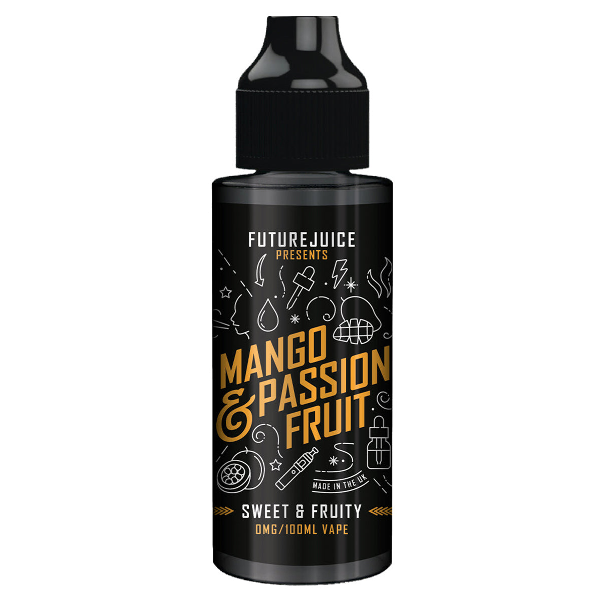 mango passionfruit future juice 100ml shortfill e-liquid