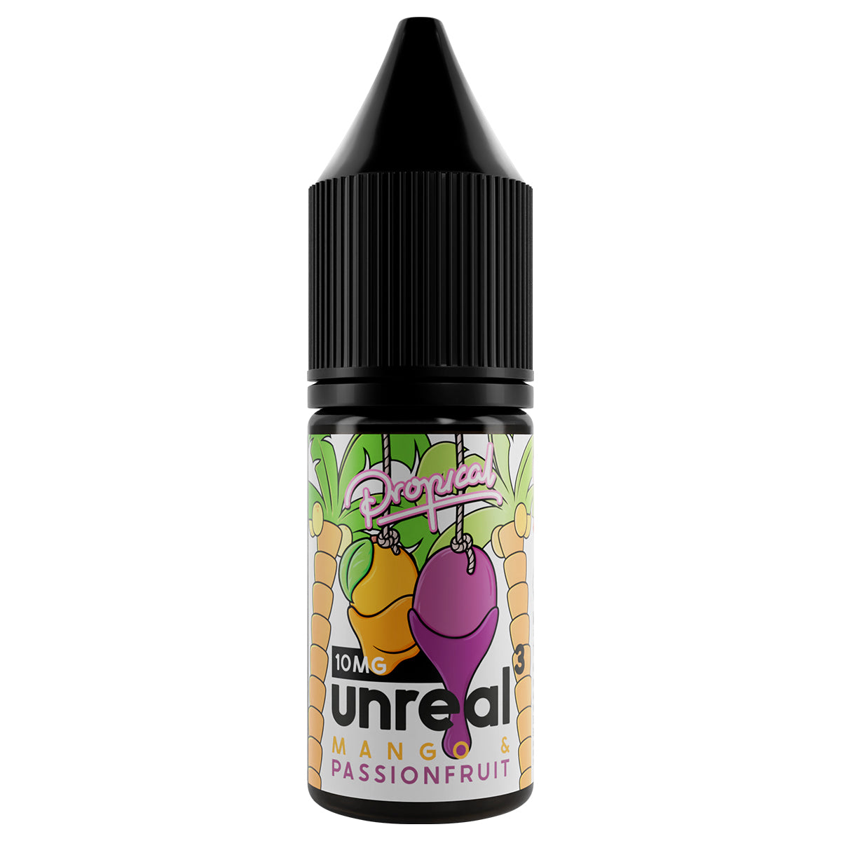 mango passionfruit unreal 3 nic salt vape juice 10ml