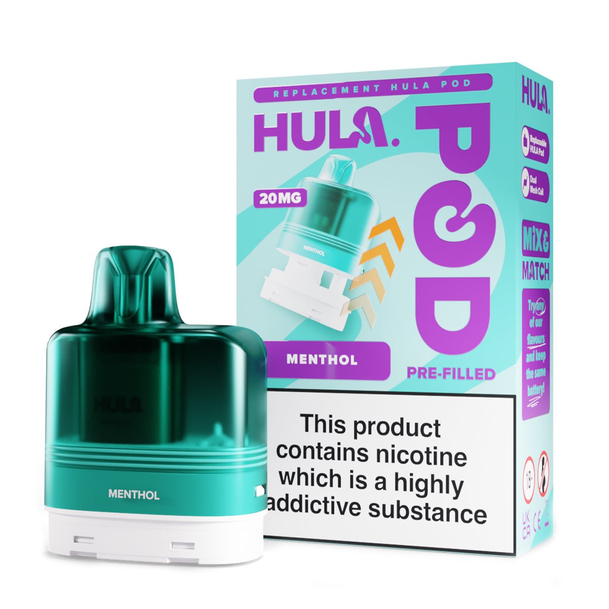 Menthol Prefilled Pod by Hula - Prime Vapes UK