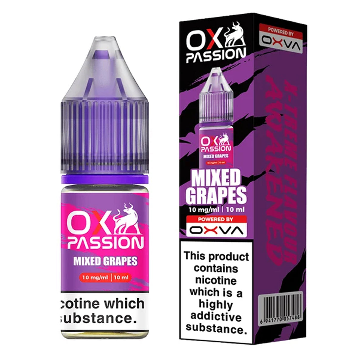 Mixed Grapes 10ml Nic Salt by OX Passion