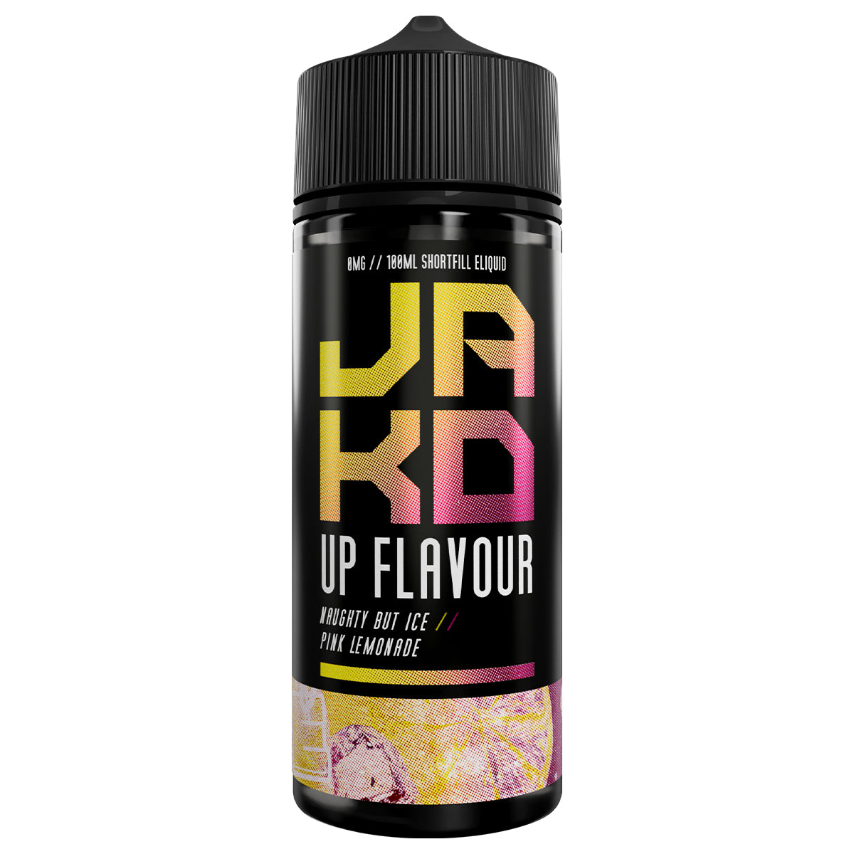 naughty but ice pink lemonade 100ml Shortfill vape juice by jakd