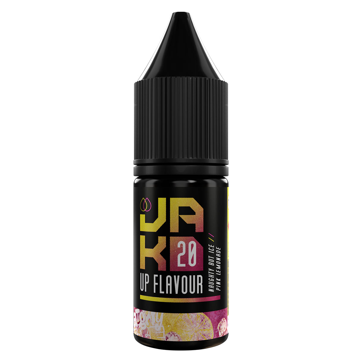 naughty but ice pink lemonade 10ml nic salt vape juice by jakd - prime vapes uk