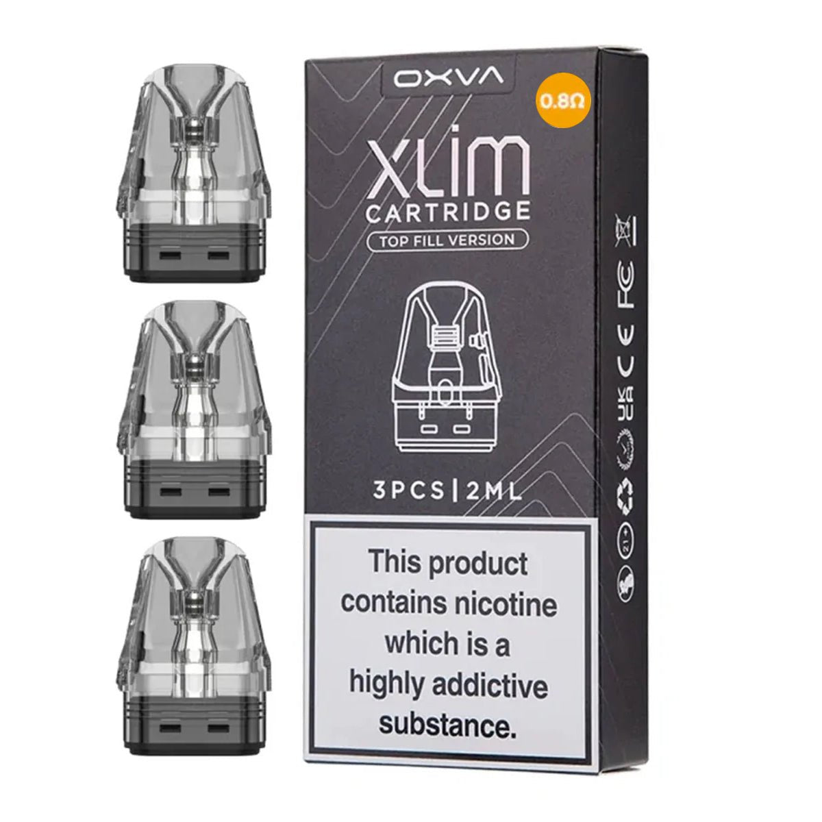 Oxva Xlim V3 Top Fill Replacement Pod Cartridges Prime Vapes UK Oxva Xlim V3 Top Fill Replacement Pod Cartridges Prime Vapes UK