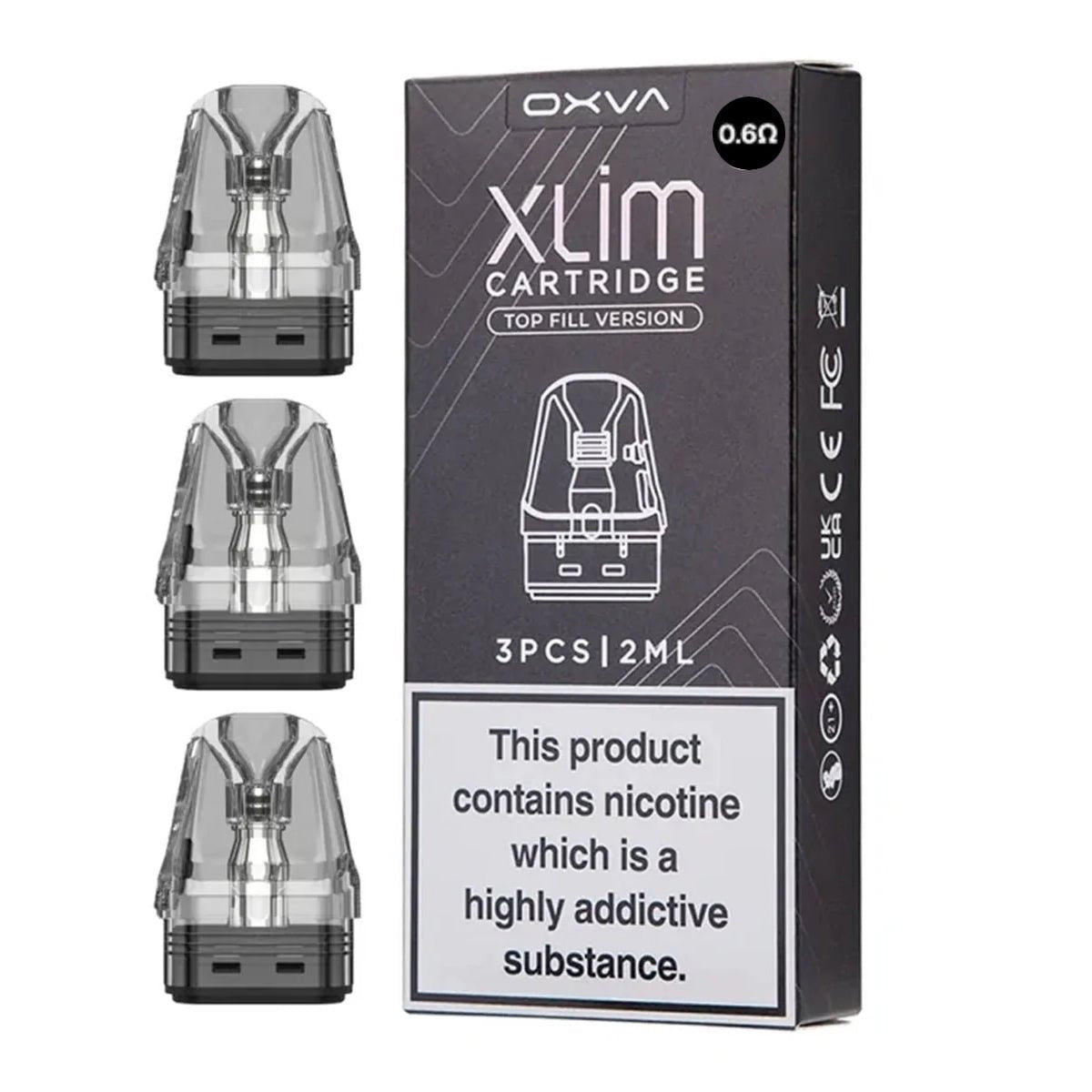 Oxva Xlim V3 Top Fill Replacement Pod Cartridges Prime Vapes UK Oxva Xlim V3 Top Fill Replacement Pod Cartridges Prime Vapes UK