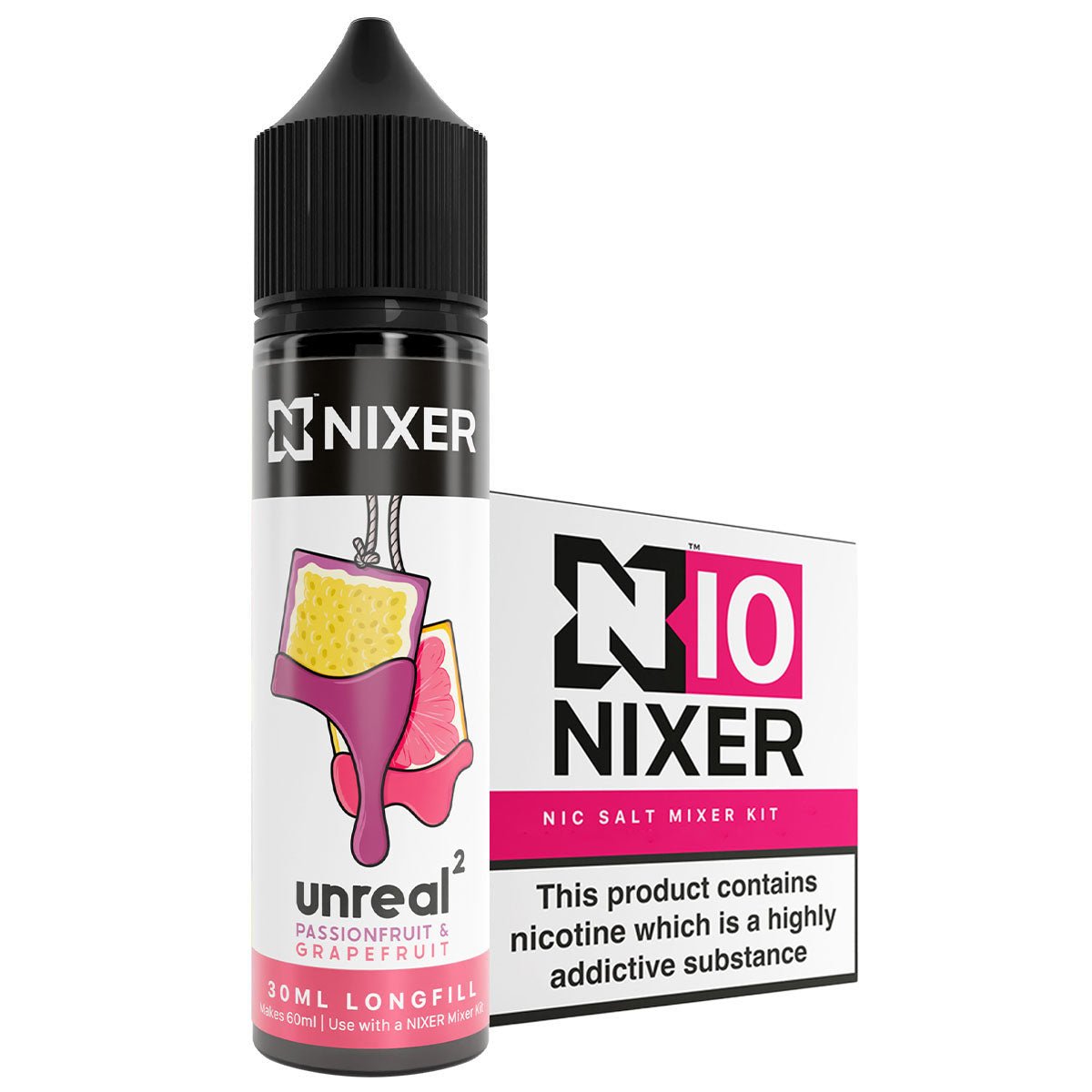 Passionfruit Grapefruit 30ml Longfill Concentrate By Nixer x Unreal 2 - Prime Vapes UK