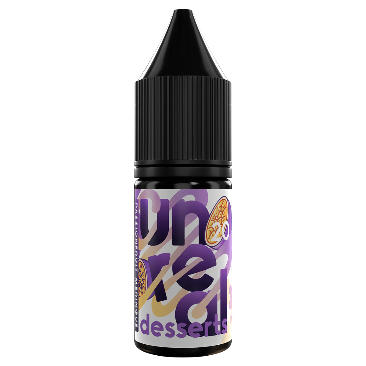 passionfruit meringue 10ml nicotine salt e-liquid by unreal desserts