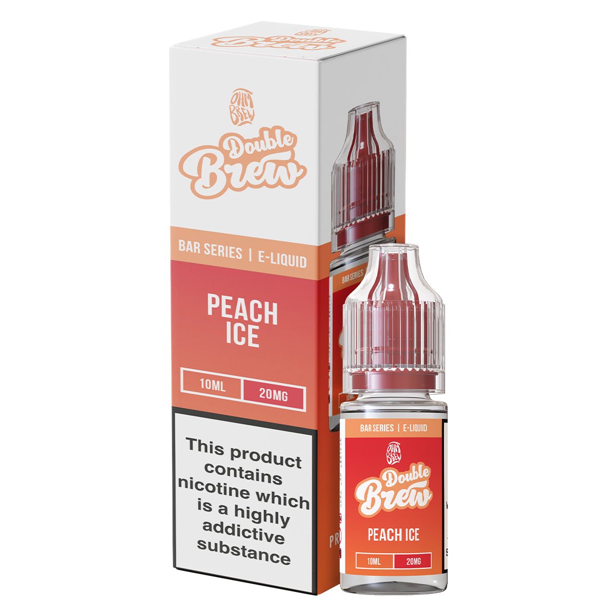 Peach Ice Double Brew 10ml Nic Salt By Ohm Brew - Prime Vapes UK