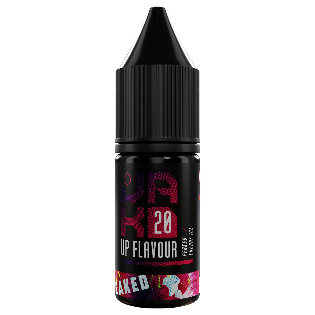 peaked cherry ice 10ml nic salt vape juice by jakd - prime vapes uk