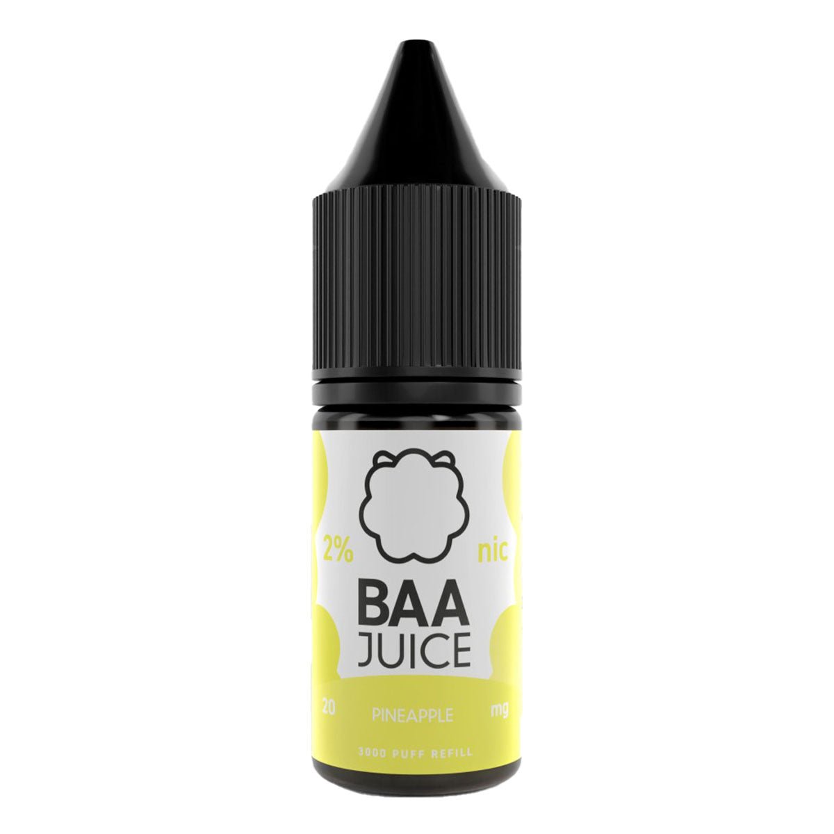 Pineapple 10ml Nic Salt E-liquid By Baa Juice - Prime Vapes UK
