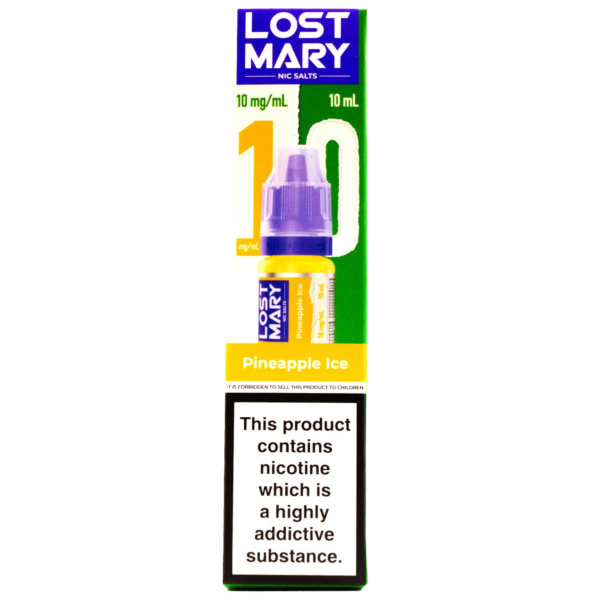 Pineapple Ice 10ml Nic Salt E - liquid By Lost Mary Nic Salts - Prime Vapes UK