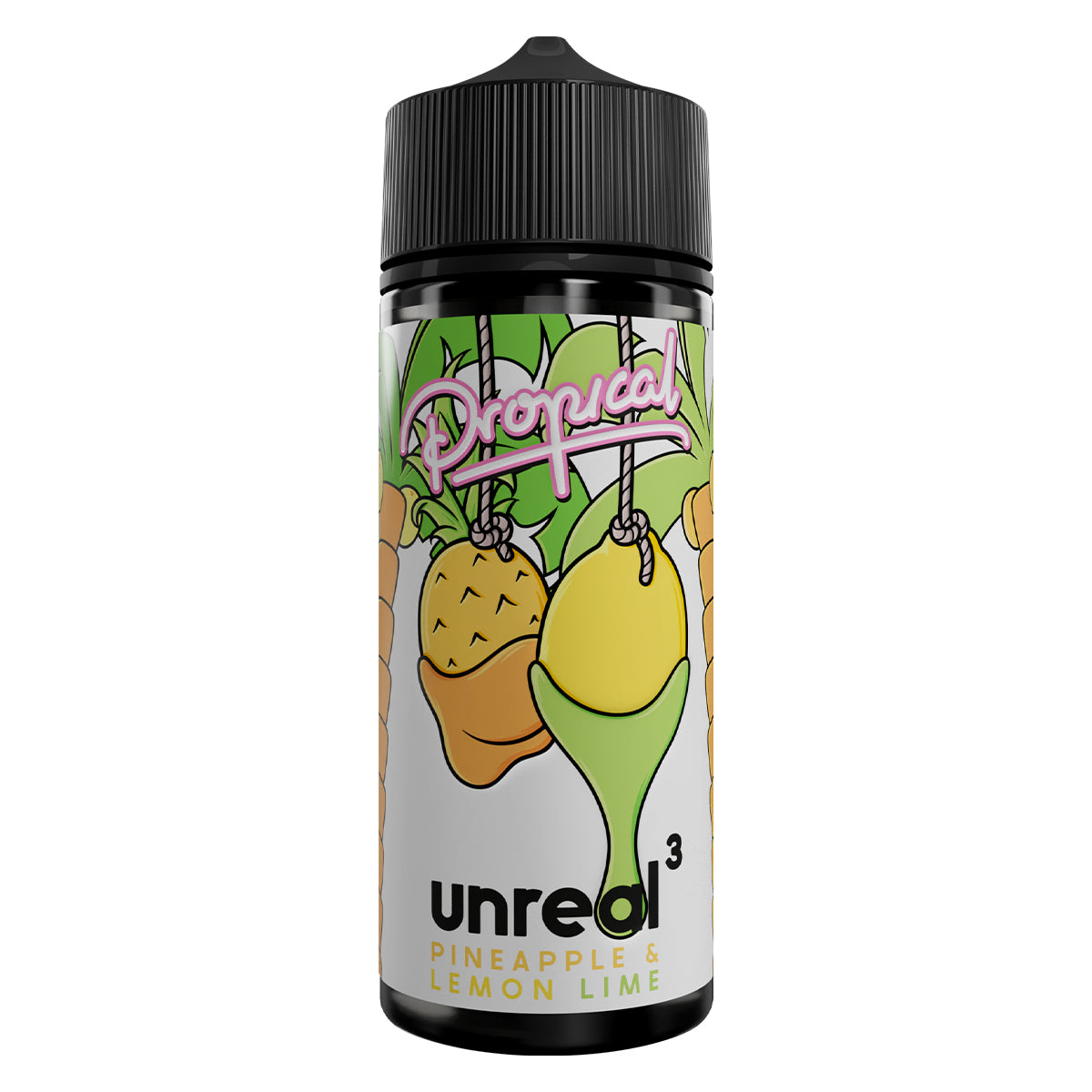 pineapple lemon lime 100ml vape juice shortfill by unreal 3 - prime vapes uk