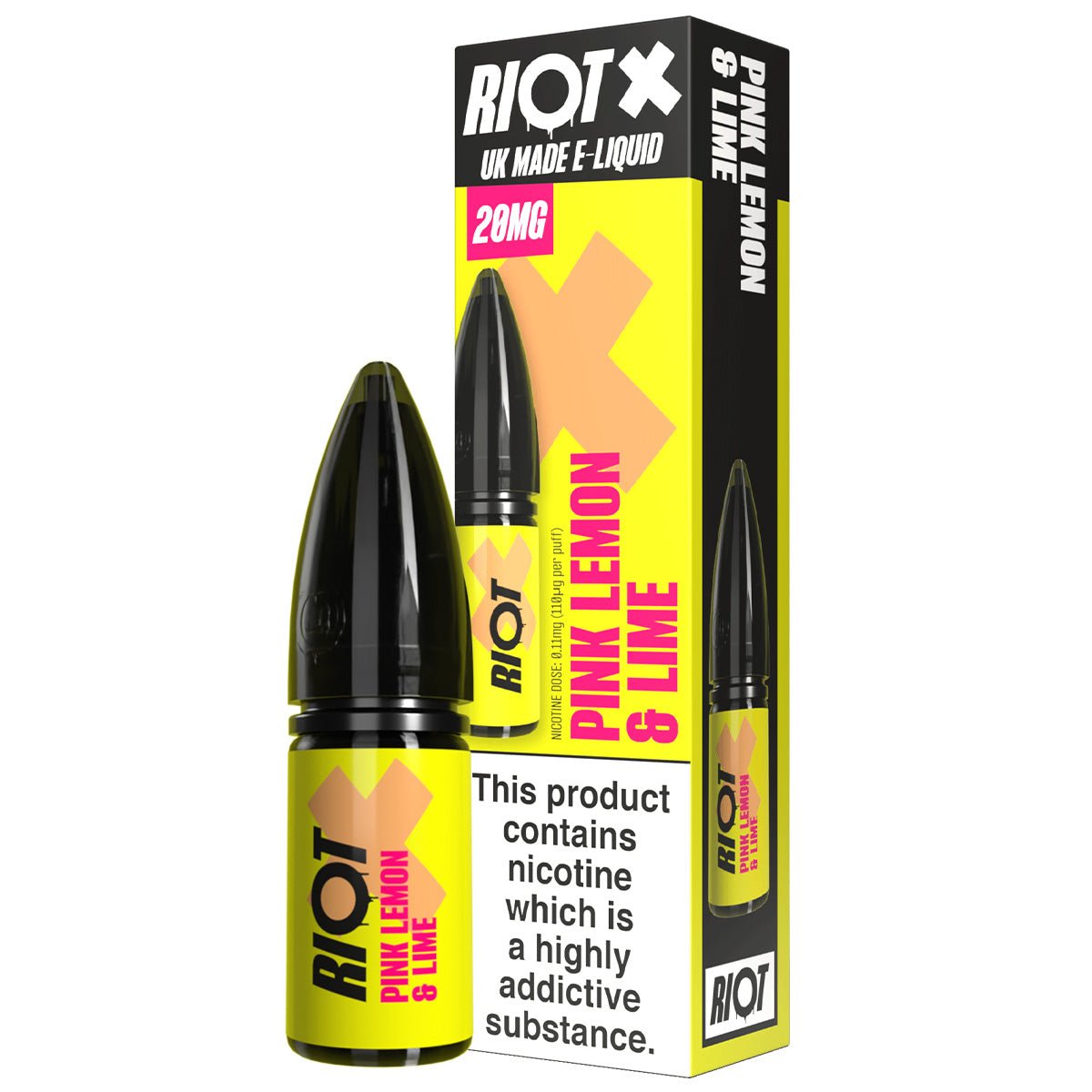 Pink Lemon Lime Riot X 10ml Nic Salt By Riot Squad - Prime Vapes UK