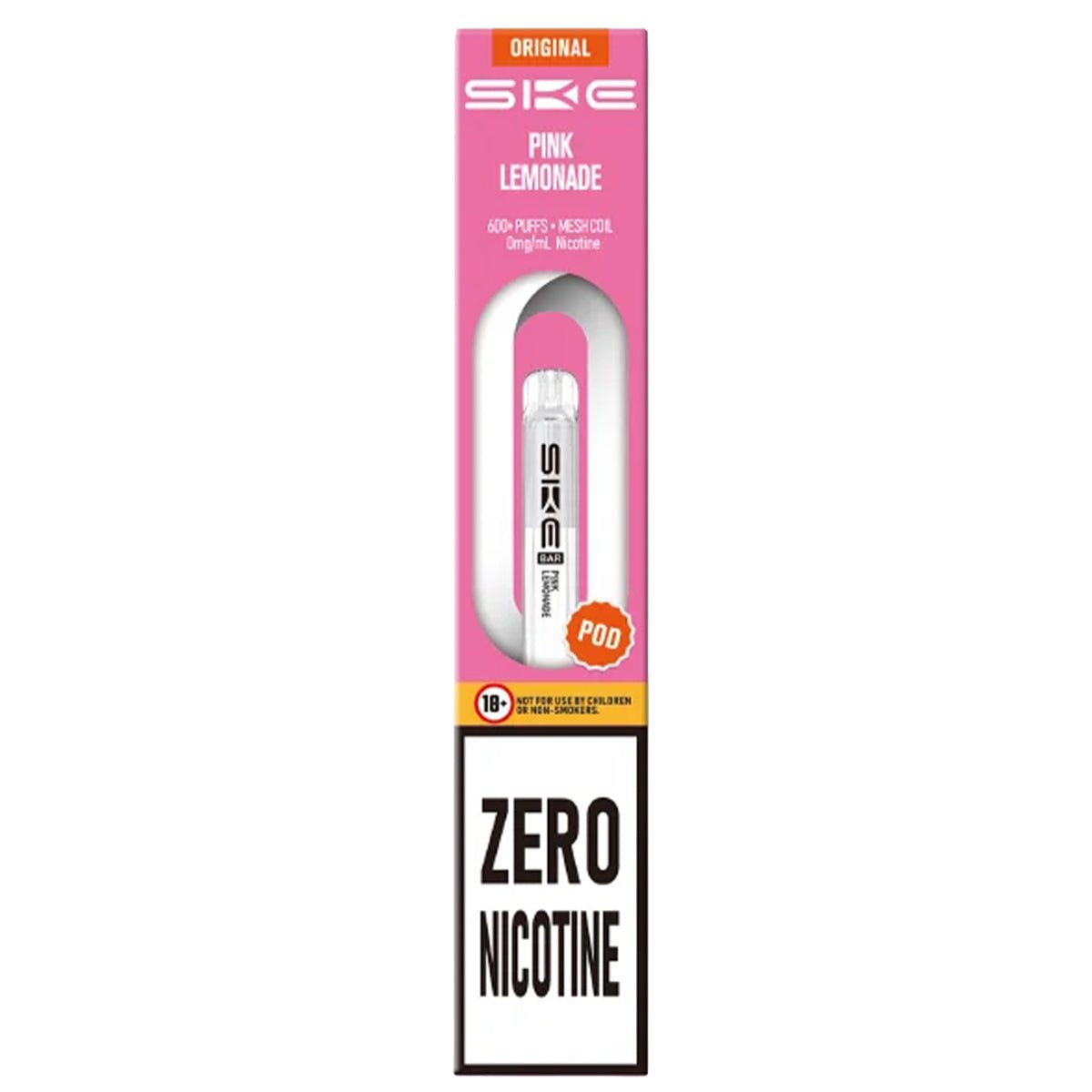 Pink Lemonade Zero Nicotine Pre - Filled Pod by SKE 600 - Prime Vapes UK