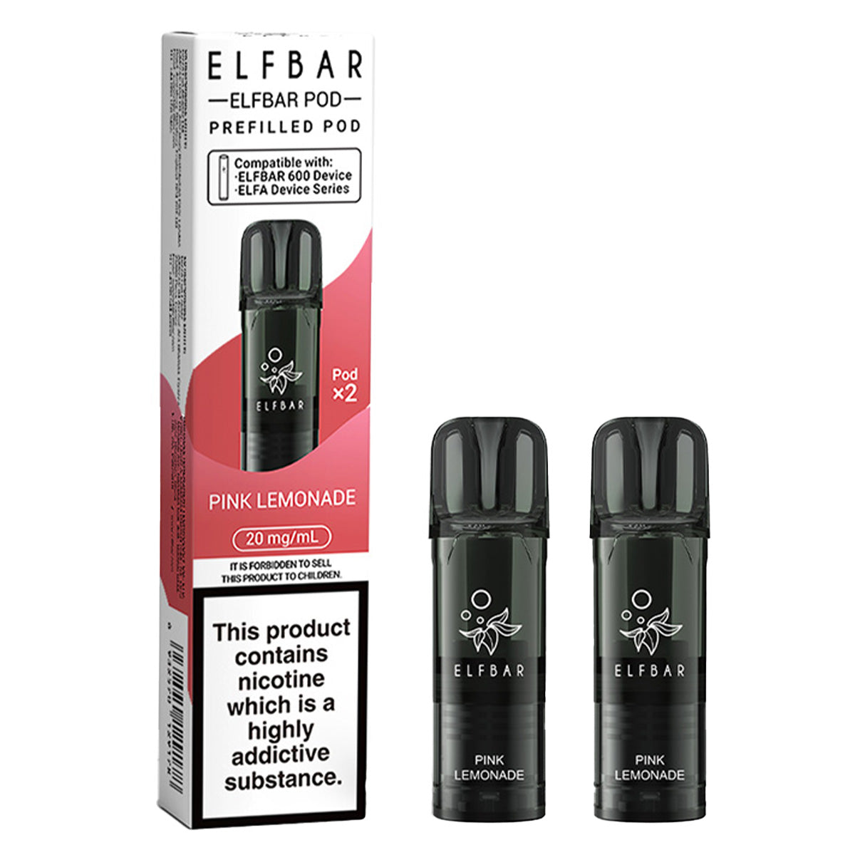 Pink Lemonade Prefilled Pod by Elf Bar 600