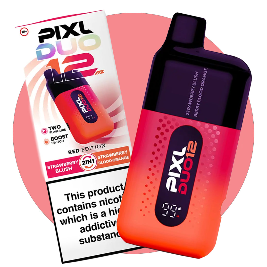 pixl duo 12 pre-filled big puff vape