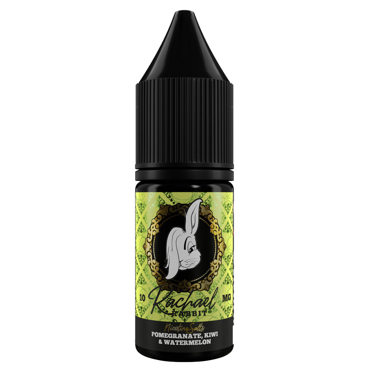 pomegranate kiwi watermelon 10ml nic salt e-liquid by rachael rabbit