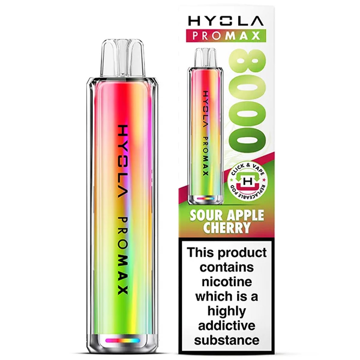 Pro Max 8000 Rechargeable Pre - Filled Pod Kit by Hyola - Prime Vapes UK