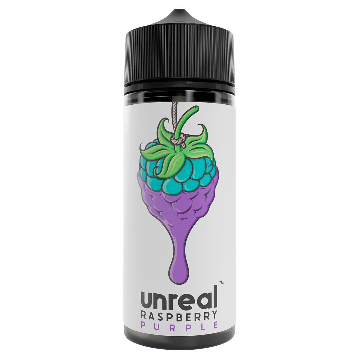 purple 100ml shortfill vape juice by unreal raspberry