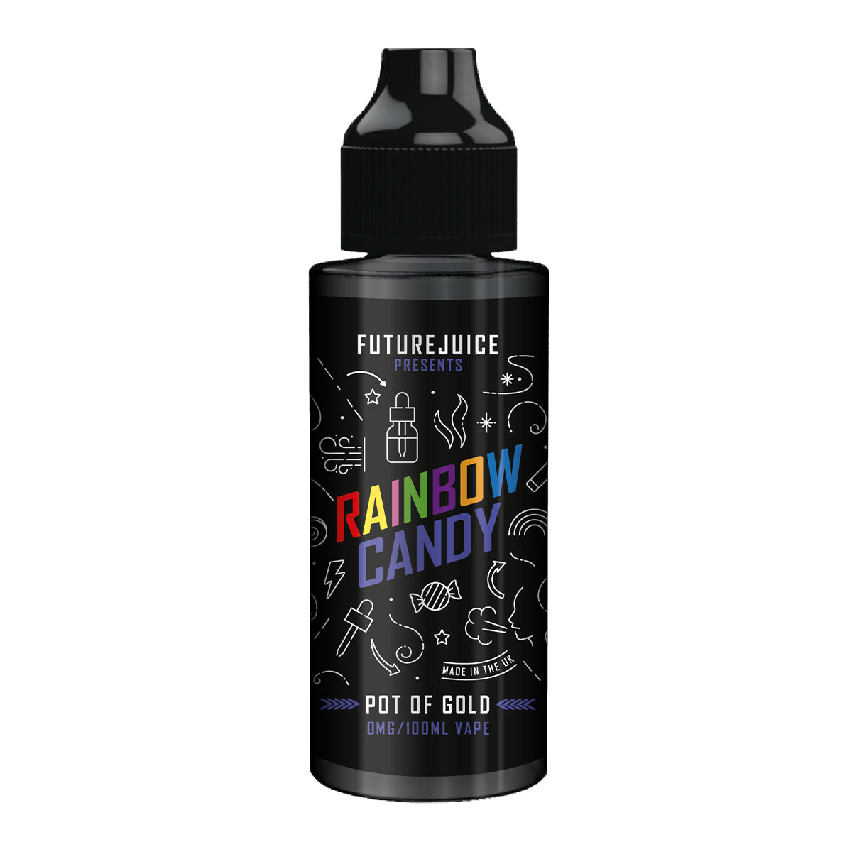 rainbow candy future juice 100ml shortfill e liquid